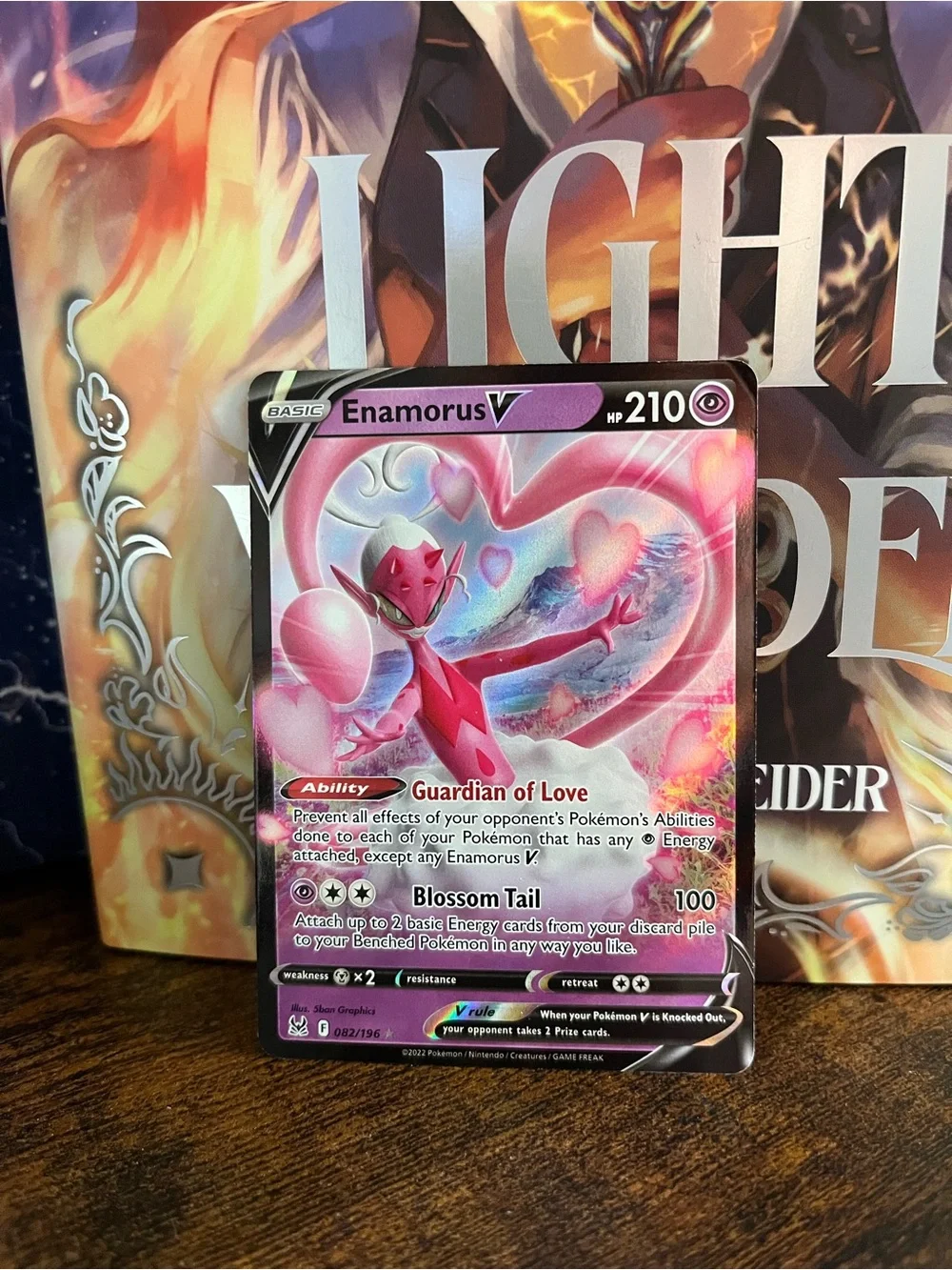 Enamorus V Pokemon Lost Origin TCG Holofoil Card 082/196